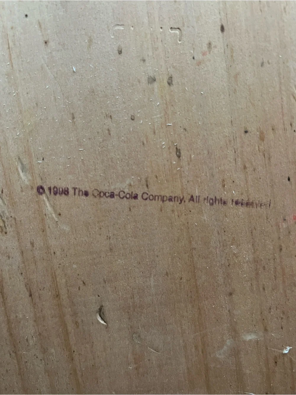 Coca Cola Red and Black Wooden Wall Hook Rack 11in x 11in 1998